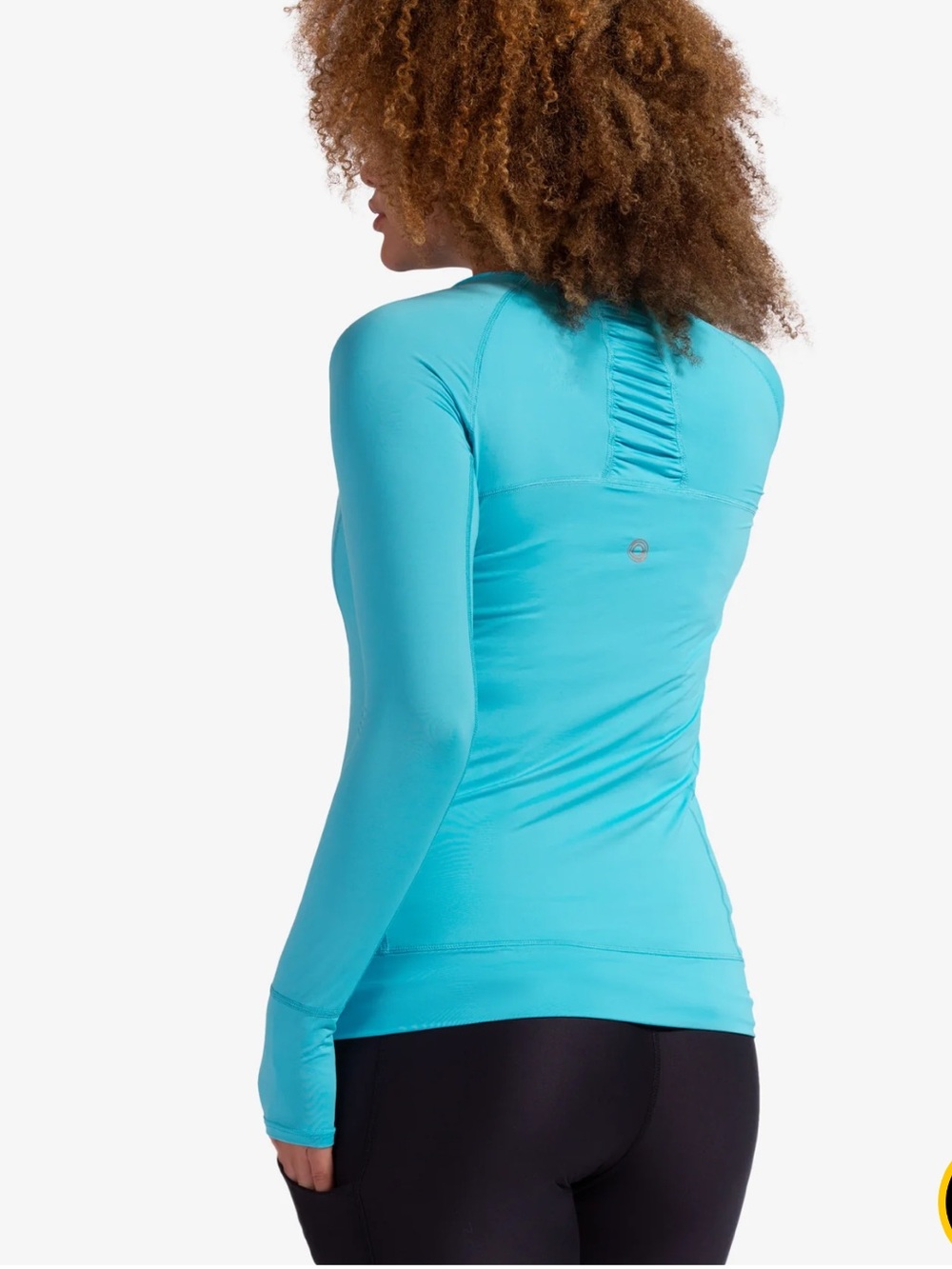 BloqUV UPF 50+ Long Sleeve Athletic Top Medium Teal NWT Sun Protection